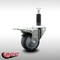 Service Caster 3'' SS Thermoplastic Rubber Swivel 1'' Expanding Stem Caster Total Lock Brake SCC-SSEXTTL20S314-TPRB-1 - alternate 2